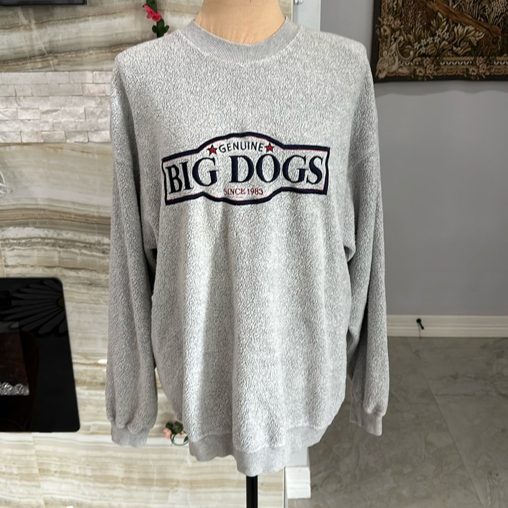 Big Dogs Original Gray Sweatshirt. Size Approximately 42